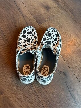 Hey Dude spotted Pattern Slip-On Shoes - Black & White